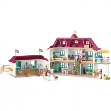 Schleich 42706 Hannah családi háza lovardával és lovakkal játékfigura