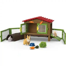 Schleich 42728 Nyúlketrec nyulakkal játékfigura