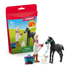 Schleich 42755 Pocket Set - Horse Club Gondozás szett Appaloosa csikóval játékfigura