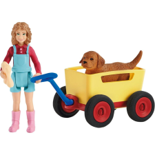 Schleich Farm World     42543 Puppy Wagon Ride játékfigura