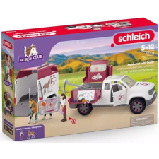 Schleich : Horse Club Mobil állatorvosi autó pótkocsival 42704 játékfigura