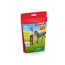 Schleich Horse Club Mrs.Kramer Csikóval játékfigura