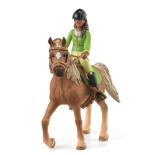 Schleich HORSE CLUB Sarah & Mystery (42542) játékfigura