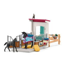 Schleich ló box kancával és csikóval (42611) játékfigura