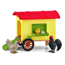 Schleich Mobile Chicken Coop játékszett játékfigura