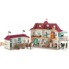 Schleich Nagy ház istállóval, kiegészítőkkel és mozgatható végtagú figurákkal játékfigura