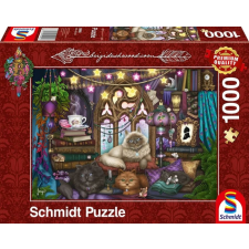 Schmidt 1000 db-os puzzle - Afternoon Tea with Cats, Brigid Ashwood (59990) puzzle, kirakós
