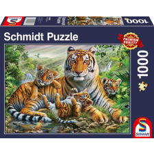 Schmidt 1000 db-os puzzle - Tiger and Cubs (58986) puzzle, kirakós