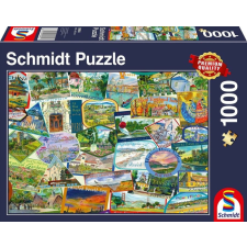 Schmidt 1000 db-os puzzle - Travel Stickers (58984) puzzle, kirakós