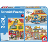 Schmidt 56215 Tűzoltók és rendőrök 3x24db-os puzzle