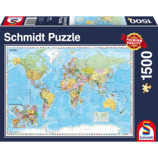 Schmidt A világ térkép kirakós 1500 db (58289) (S58289) - Kirakós, Puzzle puzzle, kirakós