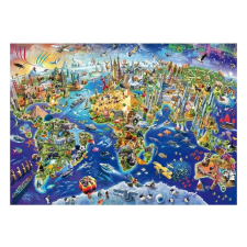 Schmidt - Discover the World puzzle - 1000 db-os világ nevezetességei puzzle 69,3x49,3 cm 58288 puzzle, kirakós