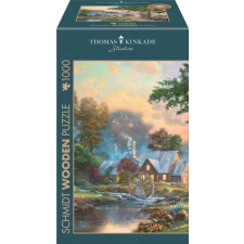 Schmidt Fa puzzle játék 1000 darabos Thomas Kinkade Studios Az egyszerűbb idők visszhangja puzzle, kirakós