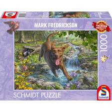 Schmidt Kutyaszeretet - Tavaszi séta a labradorral 1000 darabos puzzle (58559) puzzle, kirakós