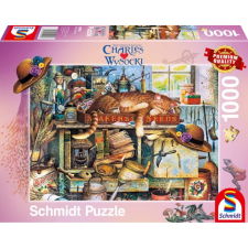 Schmidt Puzzle játék 1000 darabos Charles Wysocki Remington a kertész puzzle, kirakós