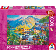 Schmidt Puzzle játék 1000 darabos Festői Hallstatt puzzle, kirakós