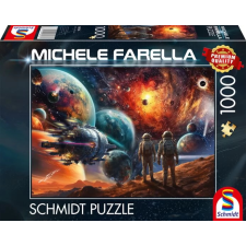 Schmidt Puzzle játék 1000 darabos Michele Farella Kozmikus színek: Utazás az űrbe puzzle, kirakós