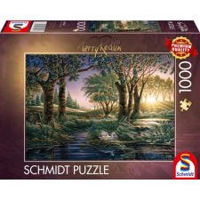 Schmidt Puzzle játék 1000 darabos Terry Redlin Reggeli varázs a tónál puzzle, kirakós