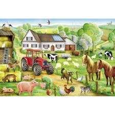 Schmidt Puzzle játék 100 darabos Vidám tanya puzzle, kirakós