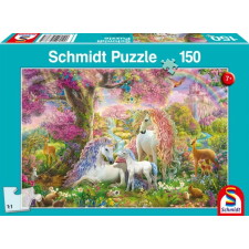 Schmidt Puzzle játék 150 darabos Virágok és egyszarvúak puzzle, kirakós