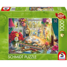 Schmidt Puzzle kirakó macskával 1000 darabos puzzle (59789) puzzle, kirakós