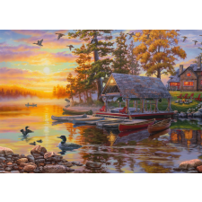 Schmidt Schmidt puzzle csónakház kenuval 1000 darabos puzzle, kirakós