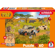 Schmidt Schmidt puzzle savanna szett Schleich figurával puzzle, kirakós