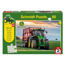 Schmidt Spiele 8370R Traktor, 60 db + SIKU Traktor model (56043, 17049-184) (56043, 17049-184) - Kirakós, Puzzle puzzle, kirakós