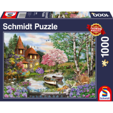 Schmidt Spiele : House on the Lake, 1000 db  - puzzle puzzle, kirakós