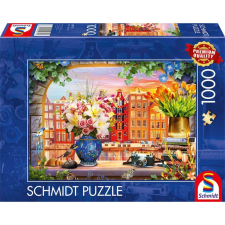 Schmidt Spiele Látogatás Amsterdamban - 1000 darabos puzzle (59771) puzzle, kirakós