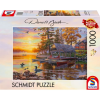 Schmidt SPIELE Puzzle játék 1000 darabos Darrell Bush Csónakház kenukkal