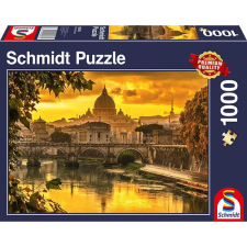 Schmidt SPIELE Puzzle játék 1000 darabos Golden light over Rome puzzle, kirakós