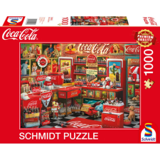 SCHMIDTSPIELE Puzzle játék 1000 darabos Coca Cola Nostalgia shop puzzle, kirakós