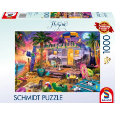 SCHMIDTSPIELE Puzzle játék 1000 darabos Jeff Haynie: Lakókocsival a tengerparton puzzle, kirakós
