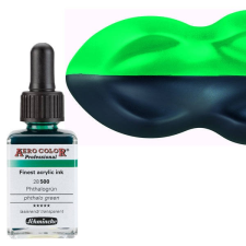 Schmincke AeroColor Professional retuspisztoly festék, 28 ml - 500, phthalo green akrilfesték
