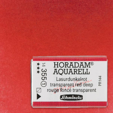 Schmincke Horadam akvarellfesték, 1/1 szilkés - 355, transparent red deep akvarell