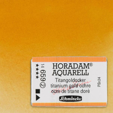 Schmincke Horadam akvarellfesték, 1/1 szilkés - 659, titanum gold ochre akvarell