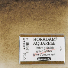 Schmincke Horadam akvarellfesték, 1/1 szilkés - 665, green umber akvarell