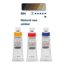 Schmincke Mussini olajfesték, 35 ml - 664, natural raw umber hobbifesték