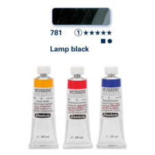 Schmincke Mussini olajfesték, 35 ml - 781, lamp black hobbifesték
