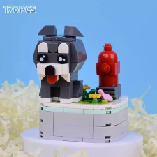  Schnauzer &amp; növényes építőkészlet - 176db társasjáték