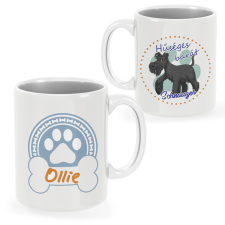  Schnauzer bögre egyedi névvel bögrék, csészék