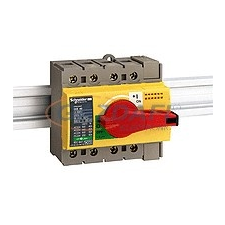 SCHNEIDER 28919 Interpact INS63 4P piros kapcsoló sárga homloklap villanyszerelés