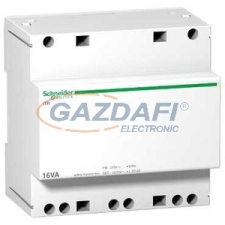 SCHNEIDER A9A15222 ACTI9 Biztonsági transzformátor 63VA 230VAC 12-24VAC villanyszerelés