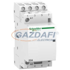 SCHNEIDER A9C22824 ACTI9 iCT20A kontaktor, 50Hz, 4NO, 220-240VAC villanyszerelés
