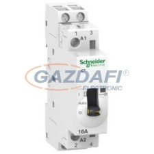 SCHNEIDER A9C23712 ACTI9 iCT16A kézi vezérlésű kontaktor, 50Hz, 2NO, 230-240VAC villanyszerelés
