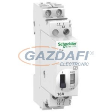 SCHNEIDER A9C32811 ACTI9 iTLs impulzusrelé, távjelzési funkcióval, 1P, 16A, 240VAC, 110VDC villanyszerelés