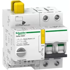 SCHNEIDER A9C66216 ACTI9 Reflex iC60H beépített megszakító vezérlés, 2P, D, 16A villanyszerelés