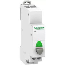 SCHNEIDER A9E18036 ACTI9 iPB nyomógomb, 1NO, szürke, zöld LED, 110-230VAC villanyszerelés