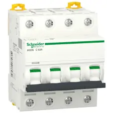 SCHNEIDER A9K24406 ACTI9 iK60N 6kA kismegszakító, 4P, C, 6A villanyszerelés